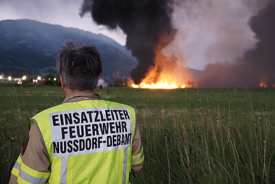 Großbrand Abfallwirtschafs<br>zentrum Nußdorf-Debant