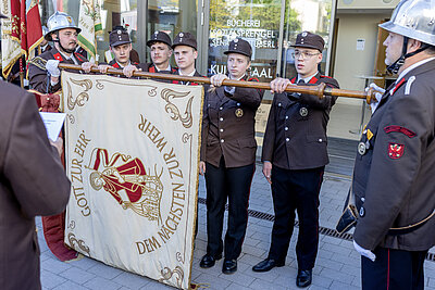 Feierliche Fahrzeugsegnung im Rahmen der 130-Jahr-Feier