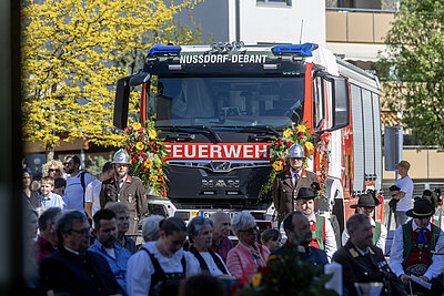 Feierliche Fahrzeugsegnung im Rahmen der 130-Jahr-Feier