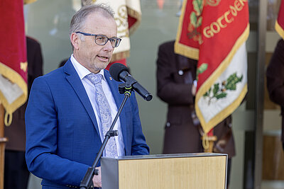 Feierliche Fahrzeugsegnung im Rahmen der 130-Jahr-Feier