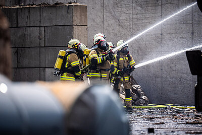 Großbrand Abfallwirtschafs<br>zentrum Nußdorf-Debant
