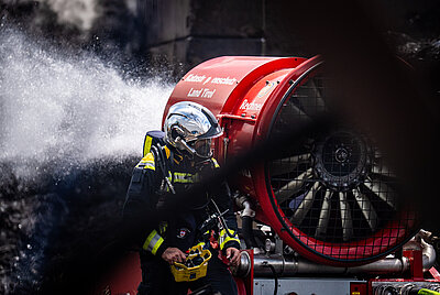 Großbrand Abfallwirtschafs<br>zentrum Nußdorf-Debant