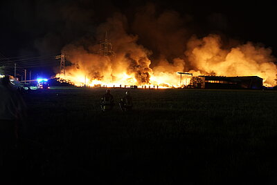 Großbrand Abfallwirtschafs<br>zentrum Nußdorf-Debant