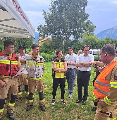 Großbrand Abfallwirtschafs<br>zentrum Nußdorf-Debant