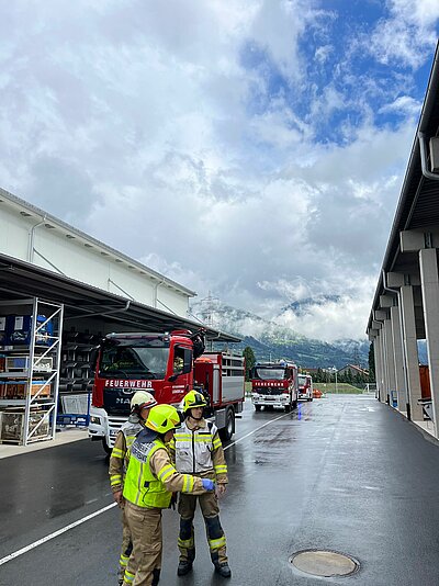 Rettungsübung im Liebherrwerk Lienz