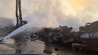 Großbrand Abfallwirtschafs<br>zentrum Nußdorf-Debant