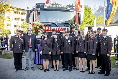 Feierliche Fahrzeugsegnung im Rahmen der 130-Jahr-Feier
