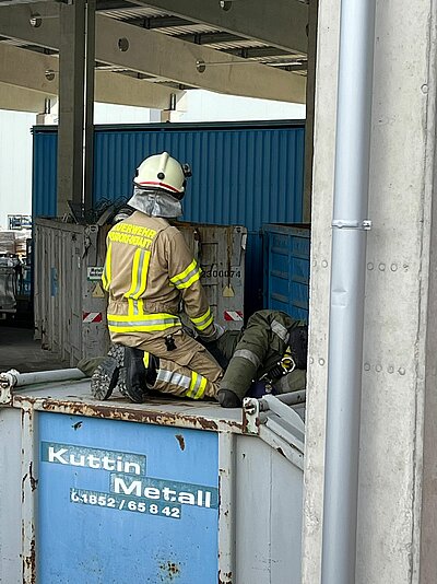 Rettungsübung im Liebherrwerk Lienz